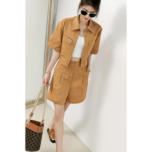 套装 短款 女夏装 半袖 外套两件套 2025新款 回馈｜清仓｜捡漏｜腰短裤
