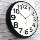 康巴丝挂钟客厅静音现代简约圆形时钟个性 创意时尚 立体石英钟表