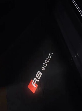 奥迪RS5迎宾灯RS4 RS6 RS3 RS7 TTrs R8 RSQ8 RSQ3改装车门投影灯