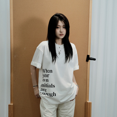 SEASONMARK美式字母印花圆领短袖