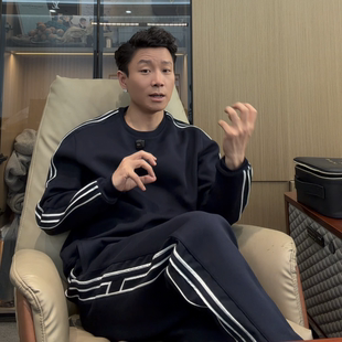 SEASON MARK侧边织带纯色加绒休闲套装保暖运动日常通勤套装秋冬