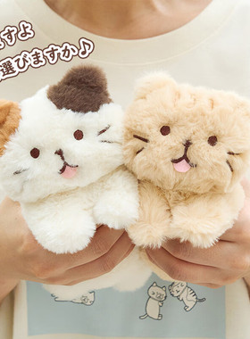 Hapins日本三花猫布娃娃生日女小猫咪玩偶送女友玩偶圣诞礼物猫猫