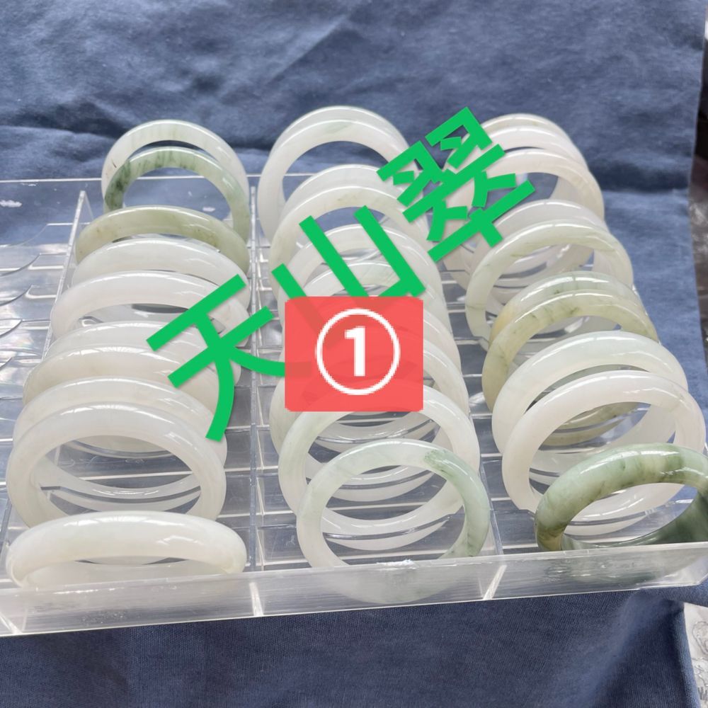 天山翠手镯1天然无优化无酸洗玉镯支持全国复检一物一图正品送礼