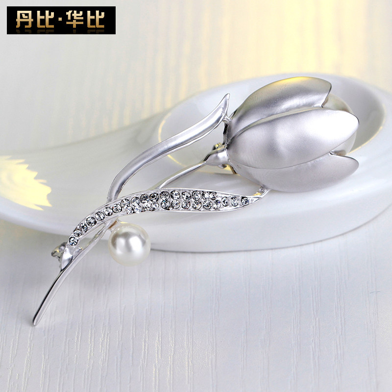 Broche femme en Zircon diamant - Ref 1179275 Image 4