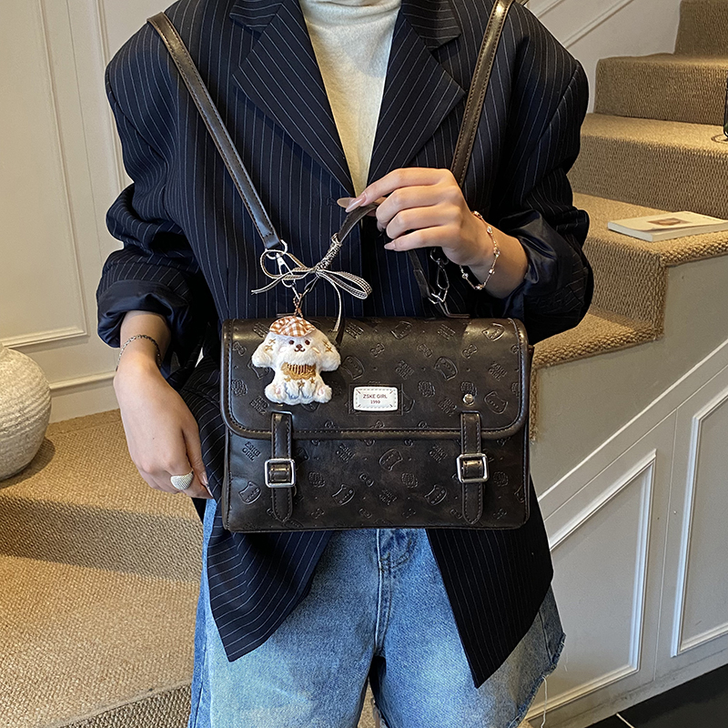 款单肩手提学生上课通勤双肩包