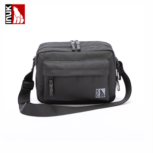 INUK斜挎包新款时尚防水户外多功能邮差包大容量单肩包运动包