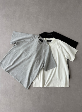H1c 肩甲*结构 235g索罗娜 小领口Boxy短袖T恤 基础通勤/凉感抗菌