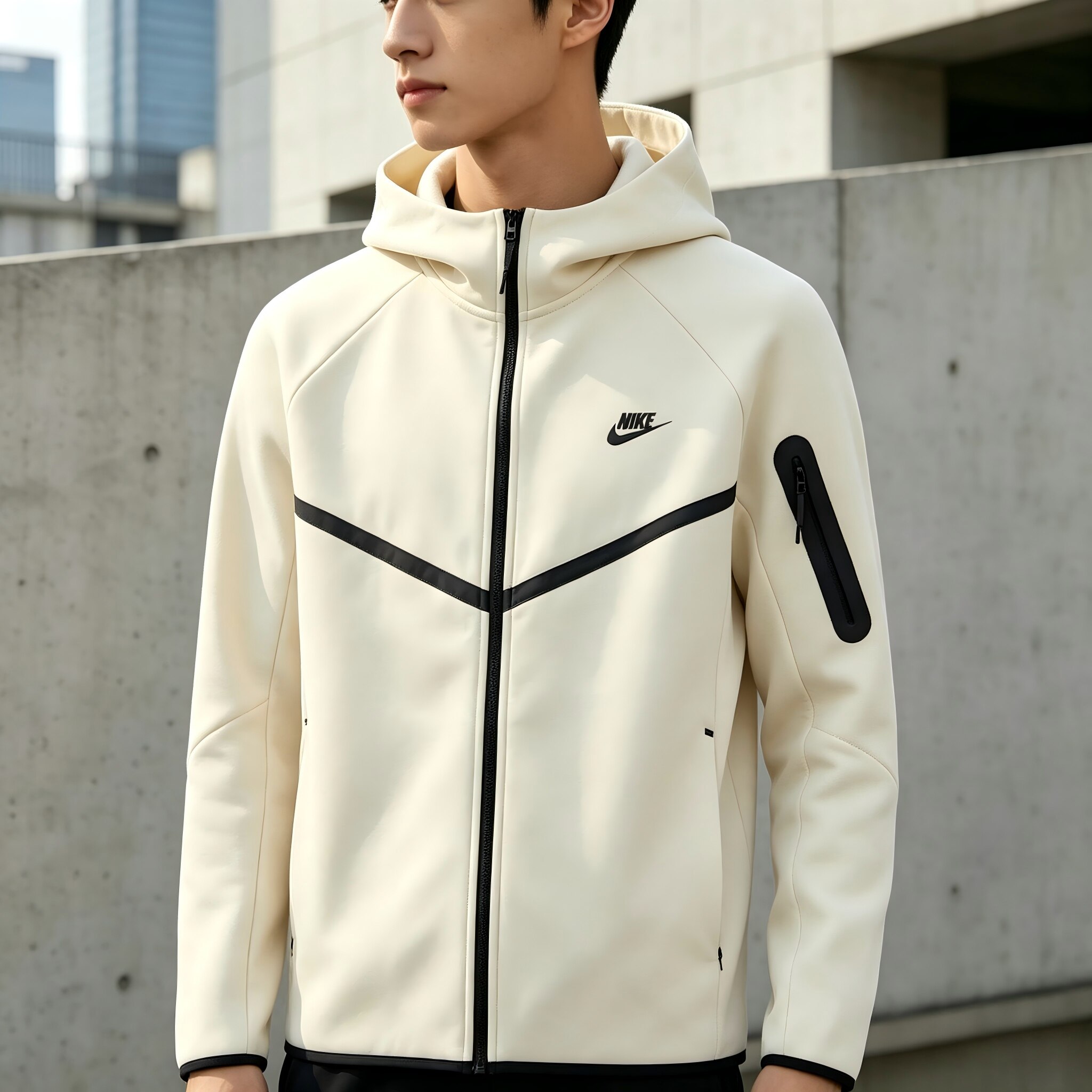 Nike WINDRUNNER Tech 系列 长袖夹克男款 杏色HV0950-234