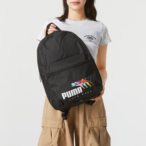 PUMA Logo标志拉链开合 织物 双肩包 常规 男女同款090442-01