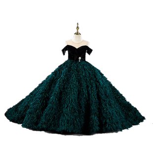 女童礼服儿童高端公主裙洋气摄影楼模特走秀T台晚宴服钢琴小主持