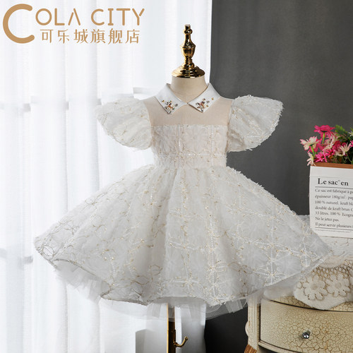 女童短裙礼服宝宝公主裙花童周岁