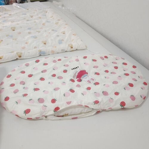 纯棉花蒂爱儿童床垫褥子宝宝椭圆形摇篮床垫婴儿推车垫子可拆洗