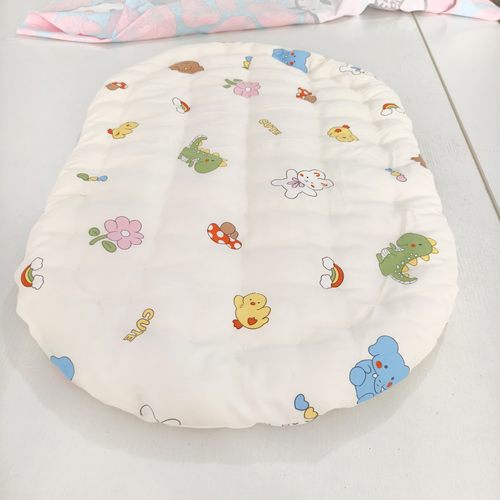 定做纯棉花椭圆尿垫褥子婴儿摇篮垫子推车床垫猫狗圆形小号萌宠垫