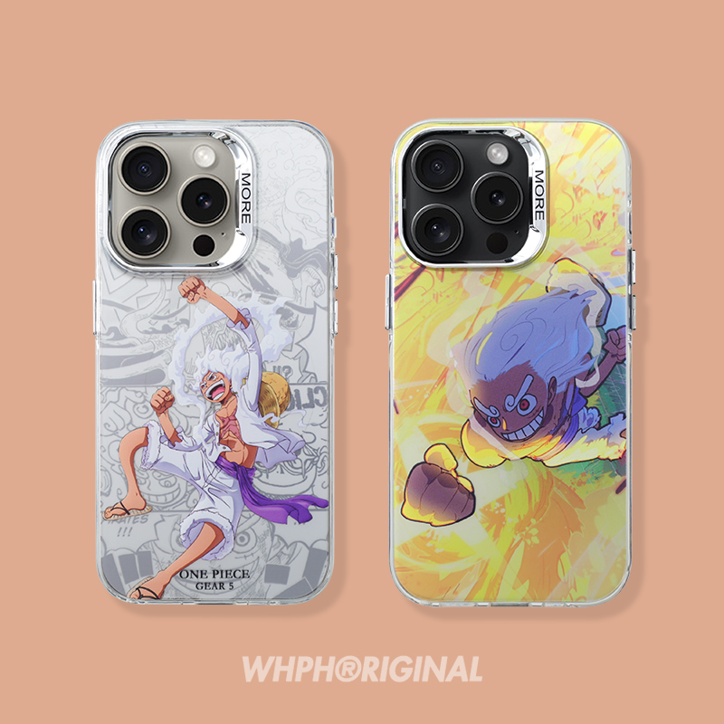 新款海贼王iPhone15磁吸手机壳五档路飞尼卡适用于苹果14Promax动漫磨砂13保护套卡通12小众17防摔硬壳16pro