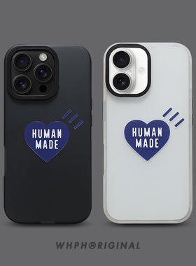 潮牌新款适用于苹果17pro磁吸手机壳蓝色爱心iPhone16promax简约高级感15超火情侣款14半透黑白13防摔保护套