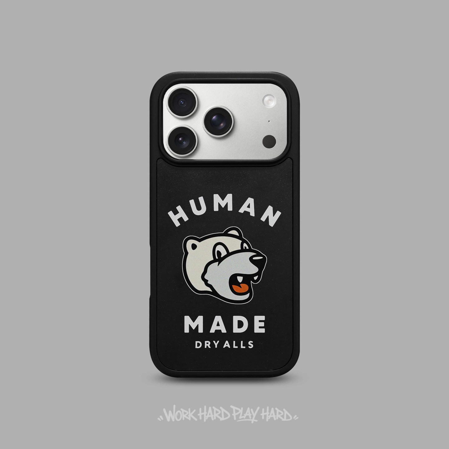 潮牌卡通北极熊头适用于苹果17promax手机壳MagSafe磁吸iPhone16新款情侣15可爱图案14磨砂硬壳13防摔保护套