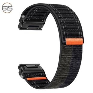 适用佳明Garmin Enduro3海浪尼龙Fenix8魔术贴MK3吸汗运动表带