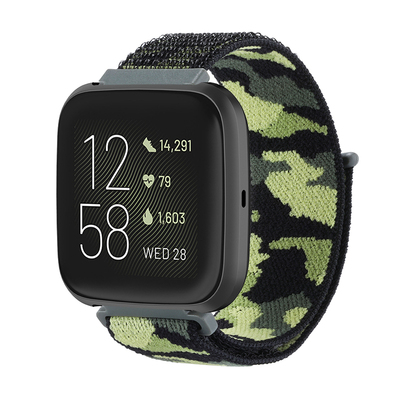 fitbitversasense迷彩尼龙表带