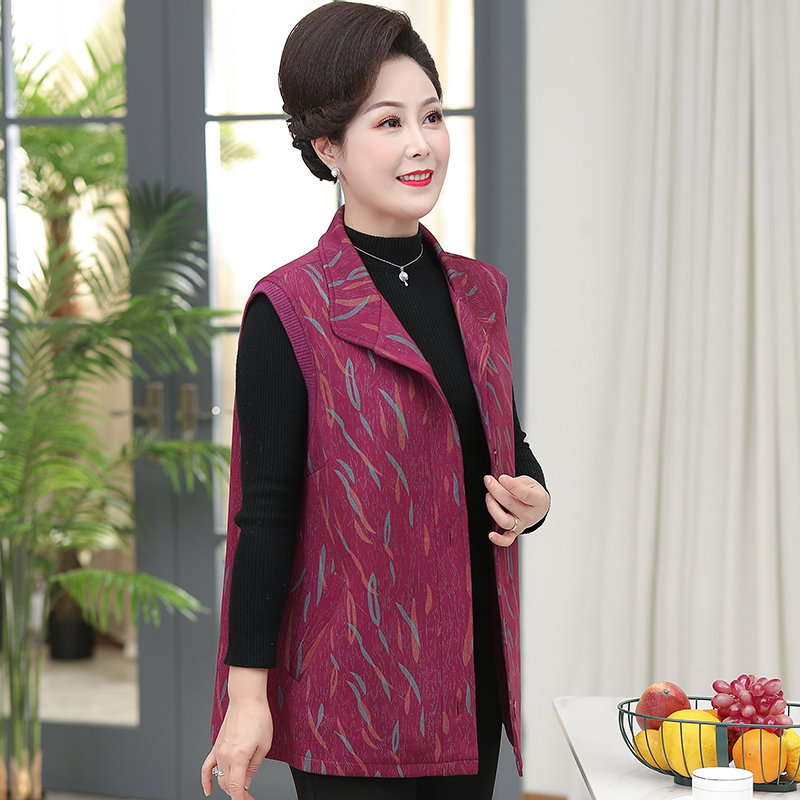 胖妈妈200斤外套坎肩背心马夹