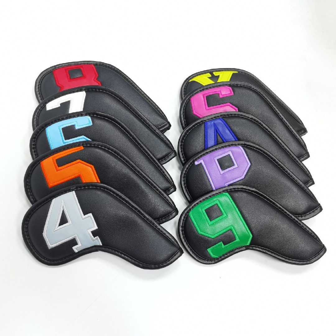 高尔夫铁杆套彩色数字铁杆组帽