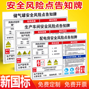 安全风险点告知牌车间仓库空压机储气罐行车锅炉配电房岗位告知卡有限空间危险源工厂机械设备职业危害标识贴