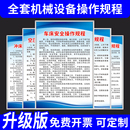 机械设备安全操作规程车床锯床空压冲床电焊钻床砂轮打磨机激光切割液压机车间管理上墙规章制度安全KT板定制