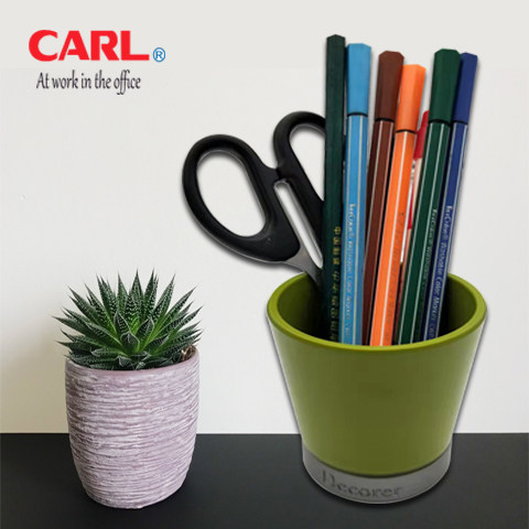 日本咖路（CARL）PD-P45简约笔筒学生办公桌面彩色新款时尚文具
