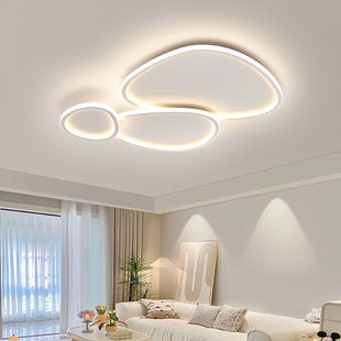 鹅卵石客厅主灯2025新款现代简约大气高级感大厅客厅灯全屋吸顶灯