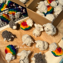 尼泊尔进口羊毛毡挂件精致纯手工制作高颜值可爱小羊玩偶钥匙扣