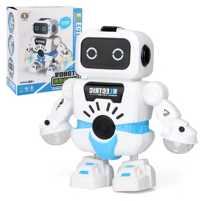 电动炫彩投影太空人会唱歌跳舞摇摆机器人模型灯光音乐儿童玩具