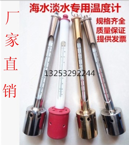海水层金属套温度计工业深水养殖水温表测温仪淡水温WQG-17不锈钢