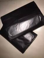 Large-sized black thickened plastic bags for commercial and household use, hotels, kitchens, property management, sanitation, and extra large flat-mouth sizes thumbnail 4