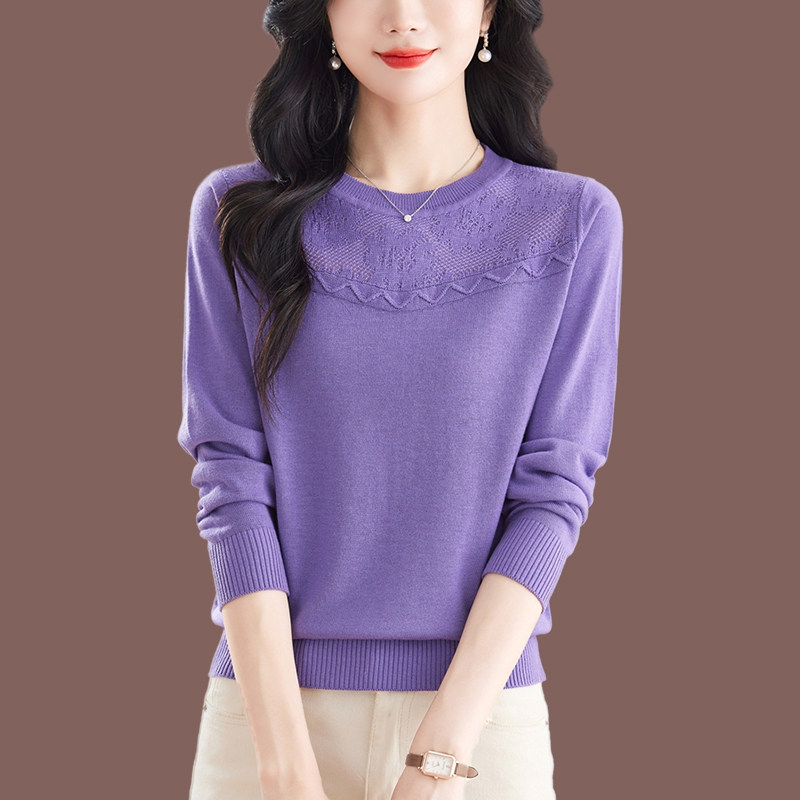 高端羊绒衫女薄款短款宽松毛衣春秋新款妈妈减龄上衣针织打底衫,女装/女士精品,毛衣,淘宝优惠券,粉丝福利购,淘宝优惠卷