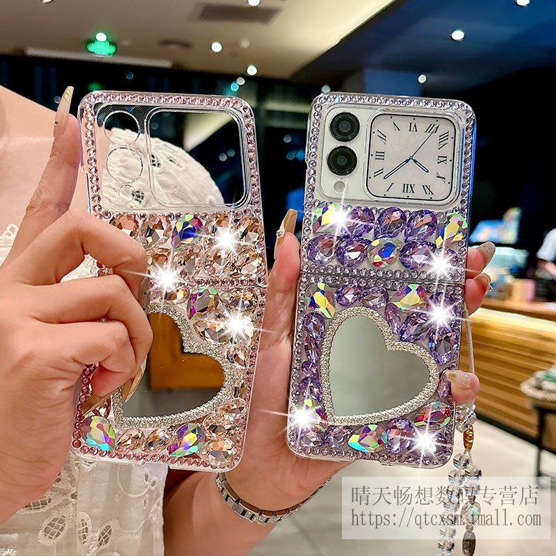 适用华为novaflip手机壳挂绳防摔