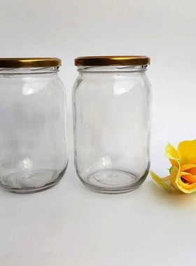 包邮770ml黄桃罐头耐高温可蒸煮番茄酱西红柿辣椒酱牛肉酱玻璃瓶