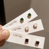免打孔四叶草磁吸耳夹耳钉女小众设计感高级轻奢气质耳环耳饰百搭