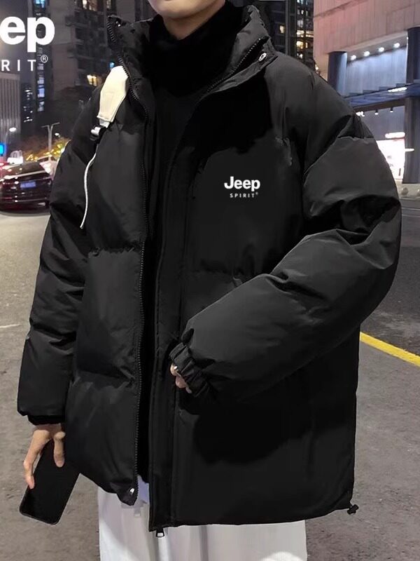 JEEP SPIRIT men's padded down jacket 2025 winter thickened stand-collar down jacket for teenagers