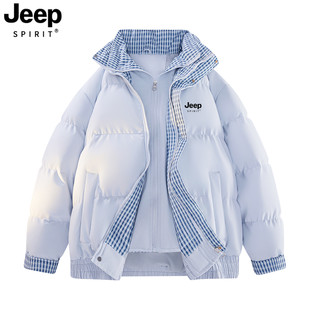 JEEP SPIRT吉普羽绒棉服男冬季加厚青少年立领羽绒服高中学生外套
