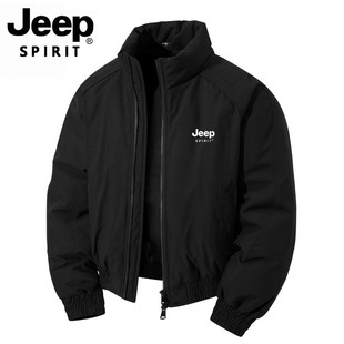 JEEP SPIRIT吉普飞行员棉衣男款冬季加厚保暖棉袄宽松羽绒服外套