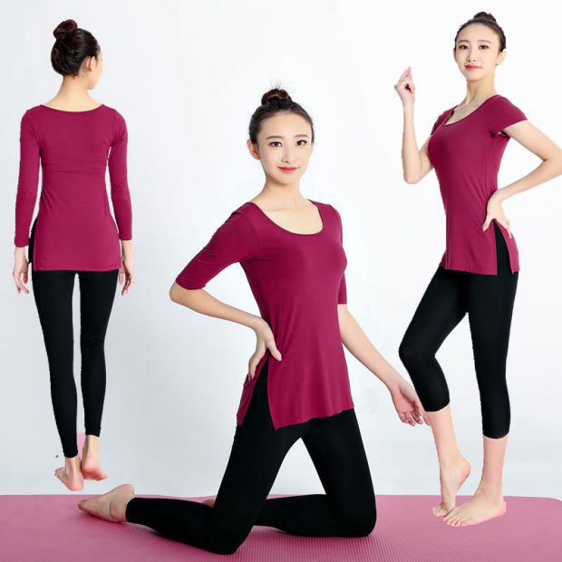 新款舞蹈服练功瑜伽服上装运动服