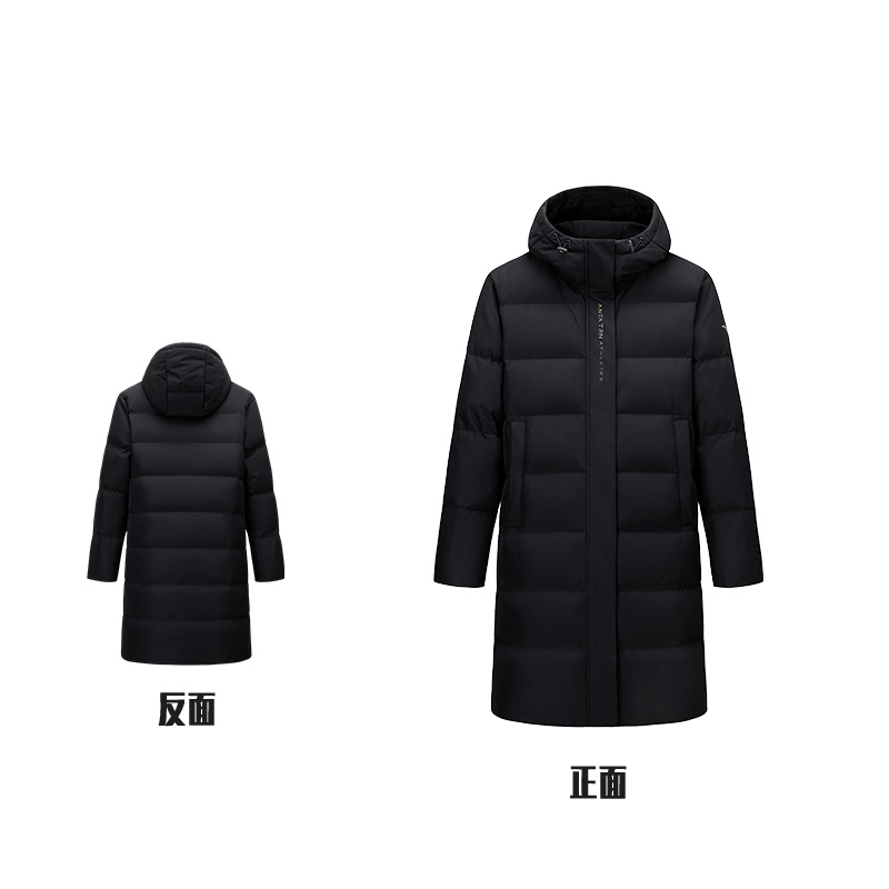 安踏女款防泼水防风2025冬季新款加厚保暖长款羽绒服162617901