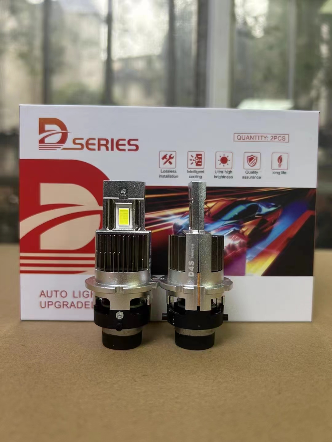 汽车LED大灯D1S D2S D4S D5S D8S疝气灯泡改装激光灯超亮d3sled灯