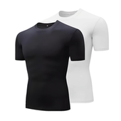 运动紧身衣短袖 跑步训练男t恤篮球打底衣上衣速干透气健身服压缩