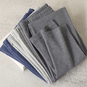 薄款 打底裤 保暖裤 老人宽松爸爸棉毛裤 纯棉秋裤 男全棉家居裤 秋冬季