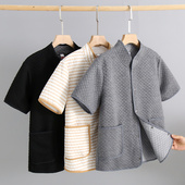 女款 老年人保暖内衣夹棉春秋中厚纯棉大码 马甲冬季 半袖 坎肩 开衫