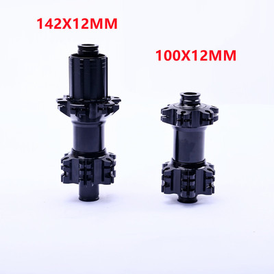 120响山地自行车桶轴6爪6培林花鼓24孔开档前100X12后142X12MM