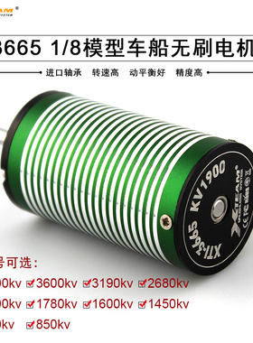 X-TEAM3665无刷电机 1/8模型车越野平跑攀爬4500kv高转速动力马达