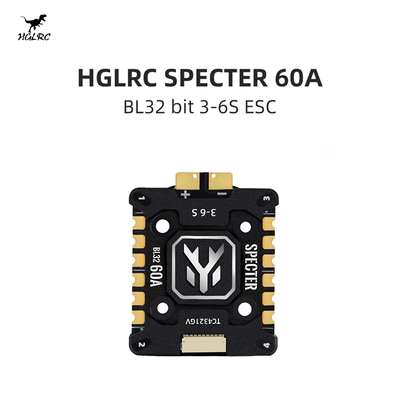 化骨龙 HGLRC SPECTER 60A 3-6S BL32位 128K 4合1电调 穿越机