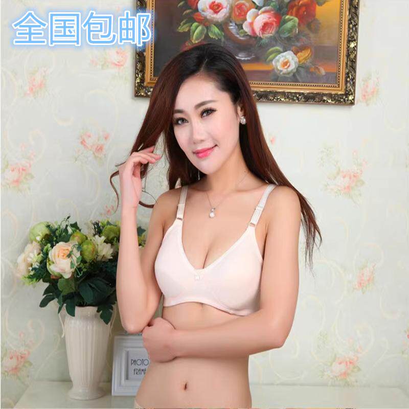 妈妈文胸无海绵无钢圈纯棉布