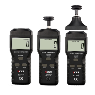 胜利接触光电式转速表测速表电机马达线速表VC6234P/6235P/6236P